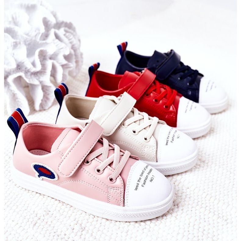 Apawwa Baskets Velcro Cartoon Bleu Marine Enfant 1