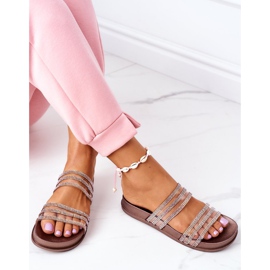 PS1 Chaussons En Caoutchouc Avec Oxyde De Zirconium Or Rose Miss You d'or 1 PS1 Chaussons En Caoutchouc Avec Oxyde De Zirconium Or Rose Miss You d'or 1