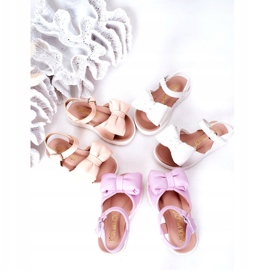 FR1 Sandales pour enfants à nœud blanc Abbie blanche 1 FR1 Sandales pour enfants à nœud blanc Abbie blanche 1