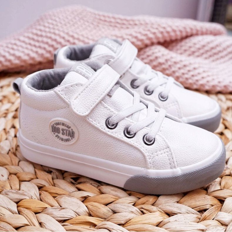 Chaussures Enfant Baskets Big Star Blanc EE374002 blanche 2