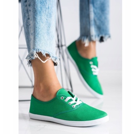 Baskets à lacets New Age vert 3