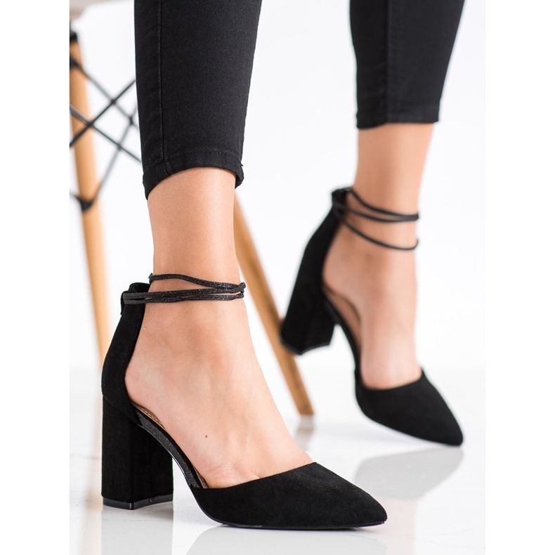 Bestelle Escarpins élégants avec reliure noir 2