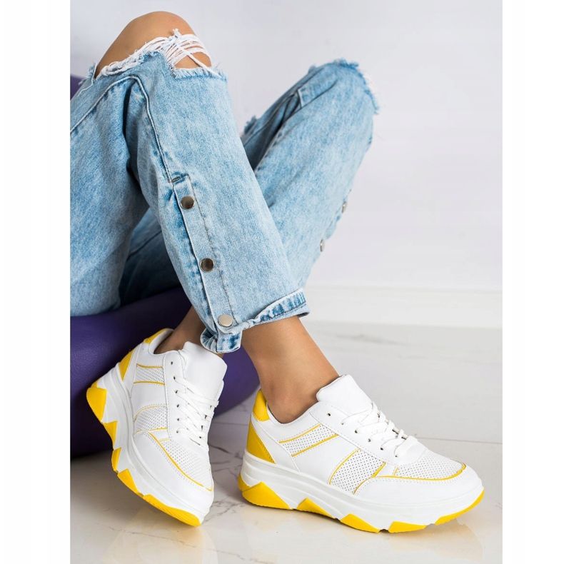 SHELOVET Chaussures de sport décontractées blanc 1