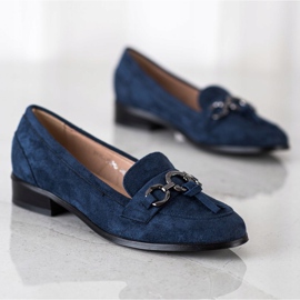 Mocassins à talons plats VINCEZA bleu marine bleu 1