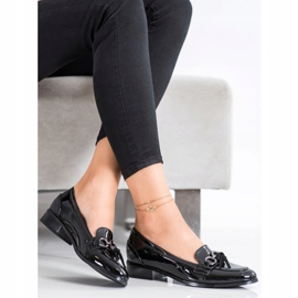 Mocassins à talons plats VINCEZA noir 1