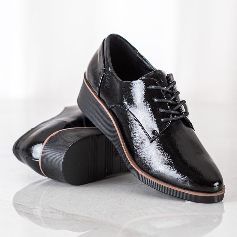 Chaussures compensées Vinceza le noir 1