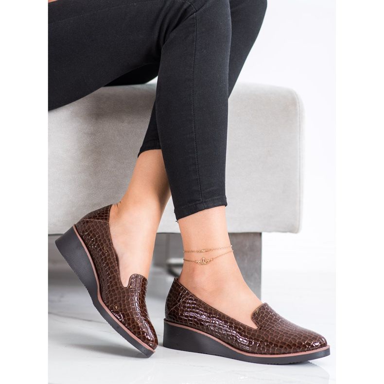 Imprimé serpent Lordsy VINCEZA brun 2