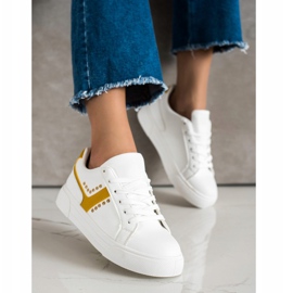 SHELOVET Chaussures de sport blanches décontractées 1