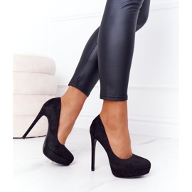 PS1 Escarpins classiques en daim noir Margharita le noir 3