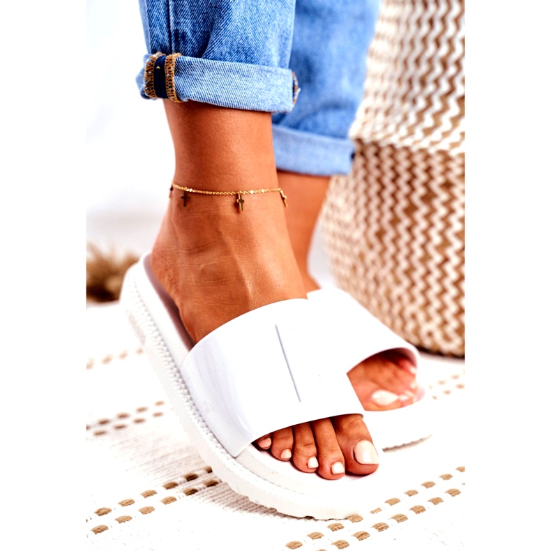 Chaussons Big Star pour femmes sur la plate-forme Blanc FF274812 blanche 1