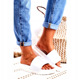 Chaussons Big Star pour femmes sur la plate-forme Blanc FF274812 blanche 2 Chaussons Big Star pour femmes sur la plate-forme Blanc FF274812 blanche 2