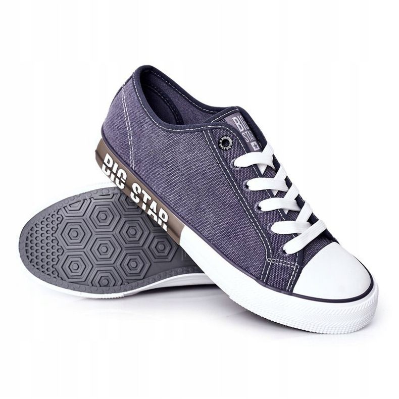 Baskets homme Big Star HH174047 bleu marine 1