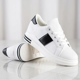 SHELOVET Baskets élégantes blanche 1