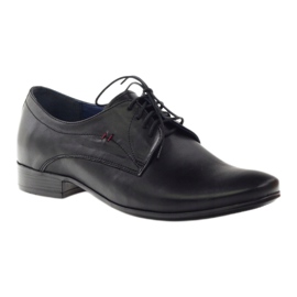 Nikopol Chaussures en cuir masculin 1597 noir 1