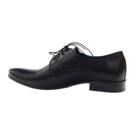 Nikopol Chaussures en cuir masculin 1597 noir 2