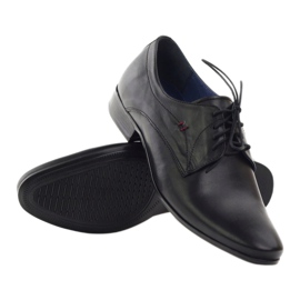 Nikopol Chaussures en cuir masculin 1597 noir 3