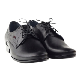 Nikopol Chaussures en cuir masculin 1597 noir le noir 4
