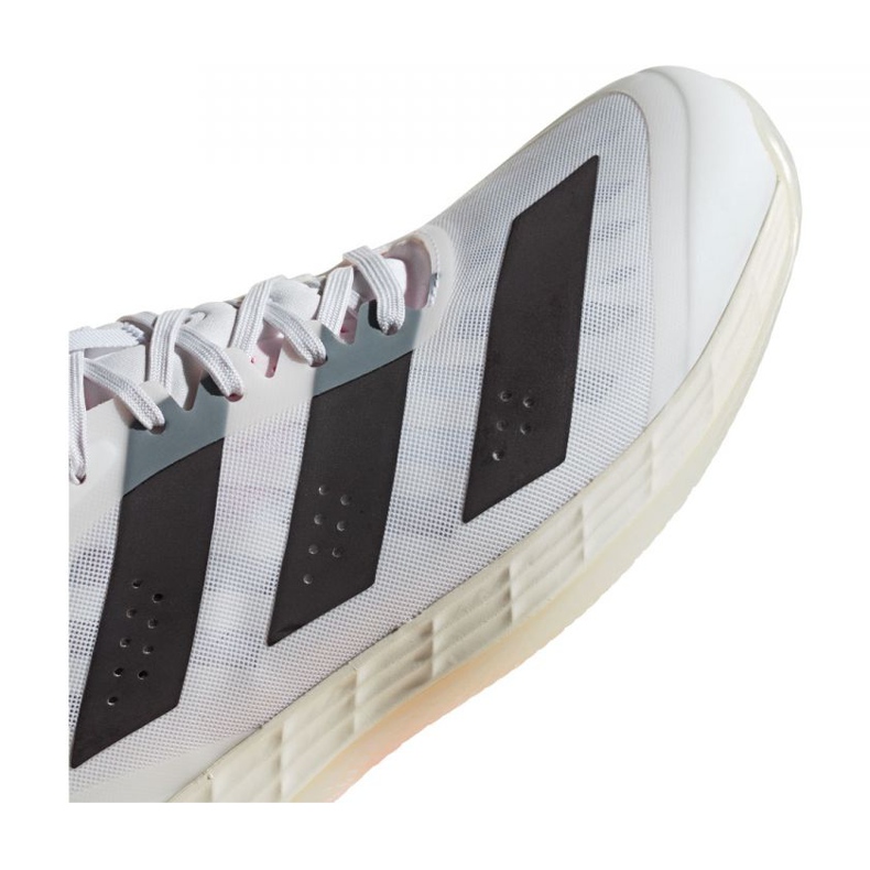 Chaussures Adidas Adizero FastCourt 2.0 M FZ4669 blanche 1 Chaussures Adidas Adizero FastCourt 2.0 M FZ4669 blanche 1