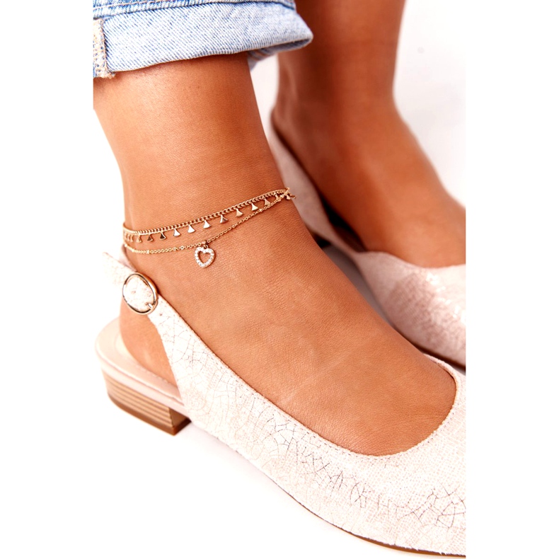 Sandales à talons hauts en daim Sergio Leone SK807 Rose d'or 1