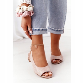 Sandales à talons hauts en daim Sergio Leone SK807 Rose doré 2