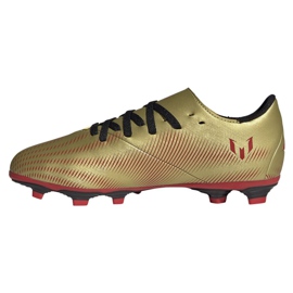 Chaussures de football Adidas Nemeziz Messi .4 FxG Jr FY0810 d'or d'or 1