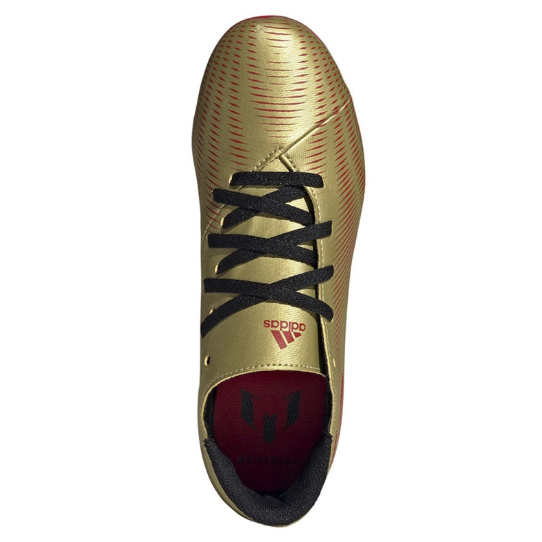 Chaussures de football Adidas Nemeziz Messi .4 FxG Jr FY0810 d'or d'or 2