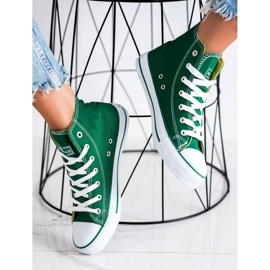 Baskets montantes New Age vert 2