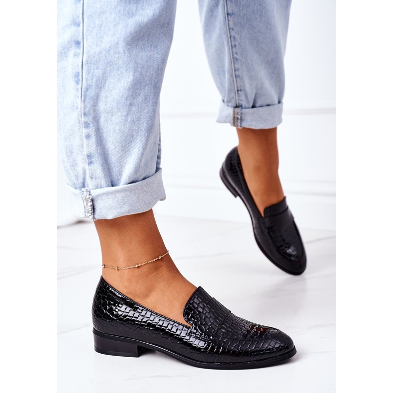 Mocassins Laqués Vinceza 21-10674 Noir 2