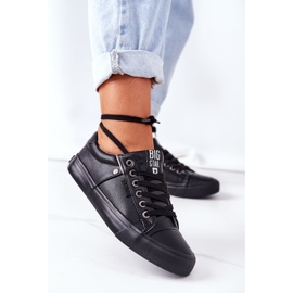 Baskets en cuir pour femmes Big Star GG274061 Noir 2