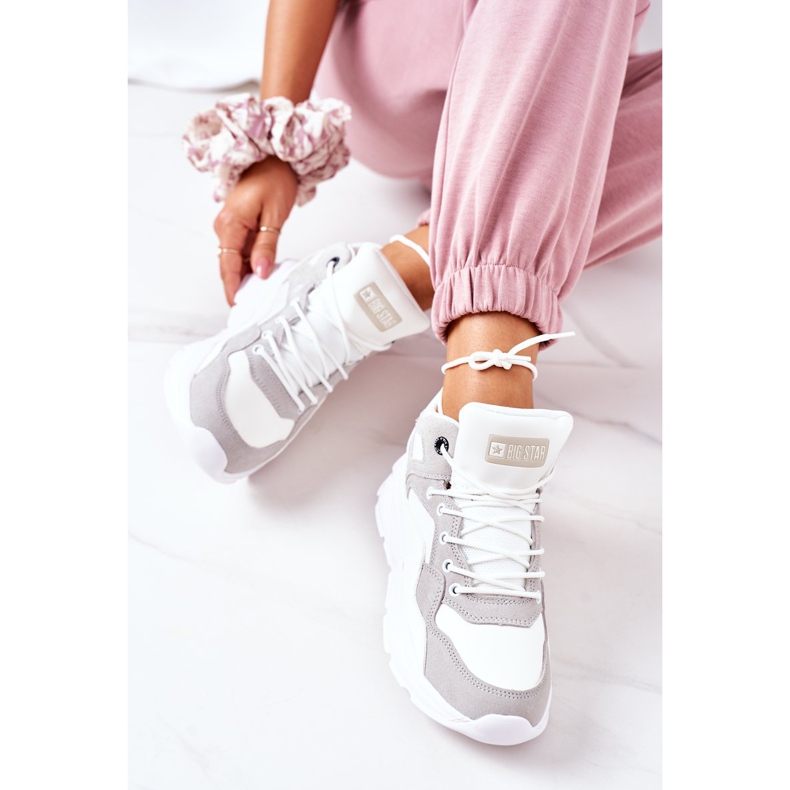 Chaussures de sport pour femmes Sneakers Big Star GG274643 Blanc 1