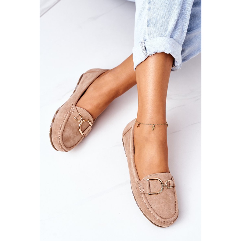 PS1 Mocassins en daim marron clair pour femmes Downtown brun 1