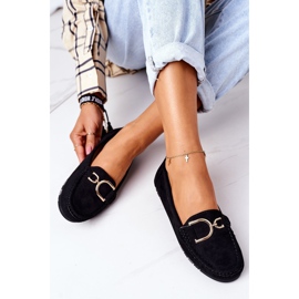 PS1 Mocassins Femme Downtown Noirs En Daim le noir 4