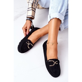 PS1 Mocassins Femme Downtown Noirs En Daim le noir 3