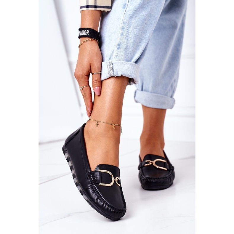 PS1 Mocassins Femme Noir Downtown En Cuir Noir le noir 2