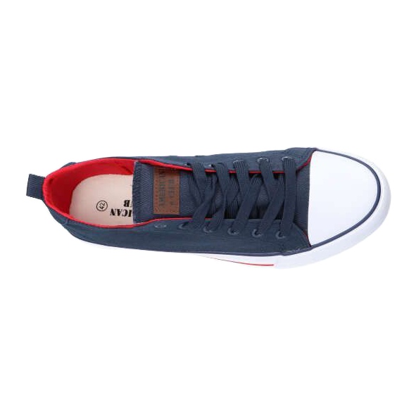 Baskets Grenade American Club LH26 / 21 rouge bleu marin 2 Baskets Grenade American Club LH26 / 21 rouge bleu marin 2