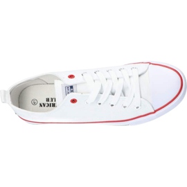 American Club Sneakers homme American LH54 nouées blanches 1