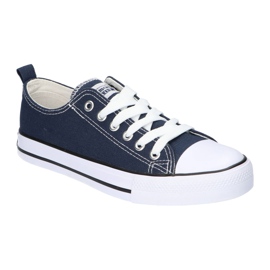 American Club Les baskets féminines liées au bleu marine américain LH10 multicolore 1