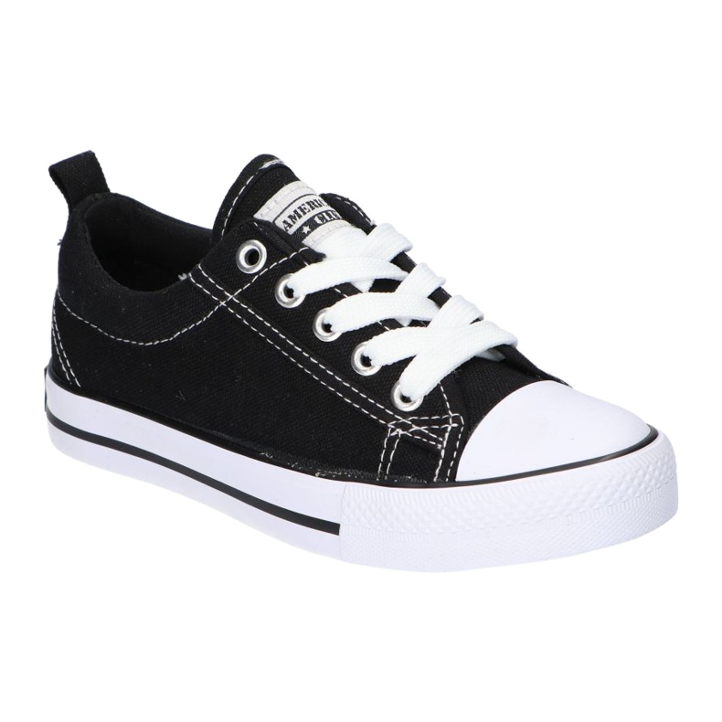 American Club Baskets noires American LH20 noires blanc 2