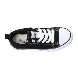 American Club Baskets noires American LH20 noires blanc 1