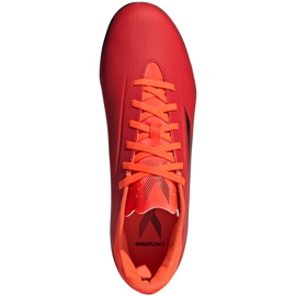 Chaussures de foot Adidas X Speedflow.4 Tf M FY3336 rouge oranges et rouges 1 Chaussures de foot Adidas X Speedflow.4 Tf M FY3336 rouge oranges et rouges 1