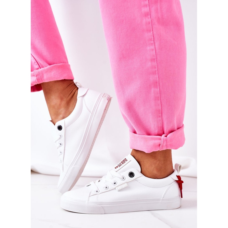 Baskets en cuir pour femmes Big Star GG274160 Blanc 2