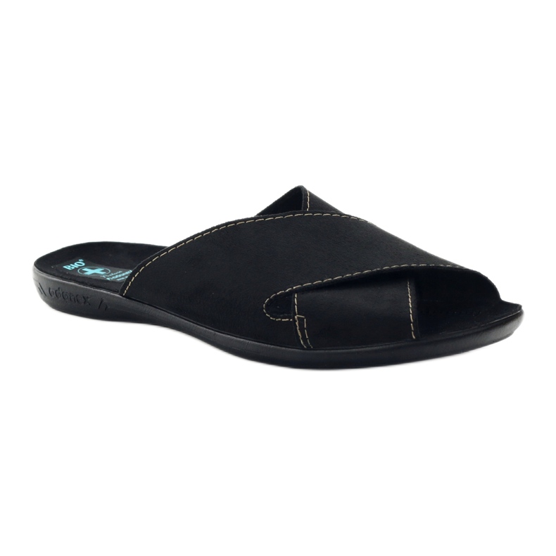 Chaussons pour hommes Adanex 20310 noir le noir 1 Chaussons pour hommes Adanex 20310 noir le noir 1