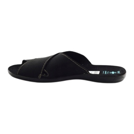 Chaussons pour hommes Adanex 20310 noir le noir 2
