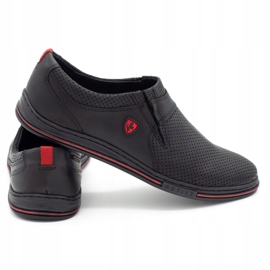 Polbut Chaussures en cuir pour hommes 362 perforation noire 3