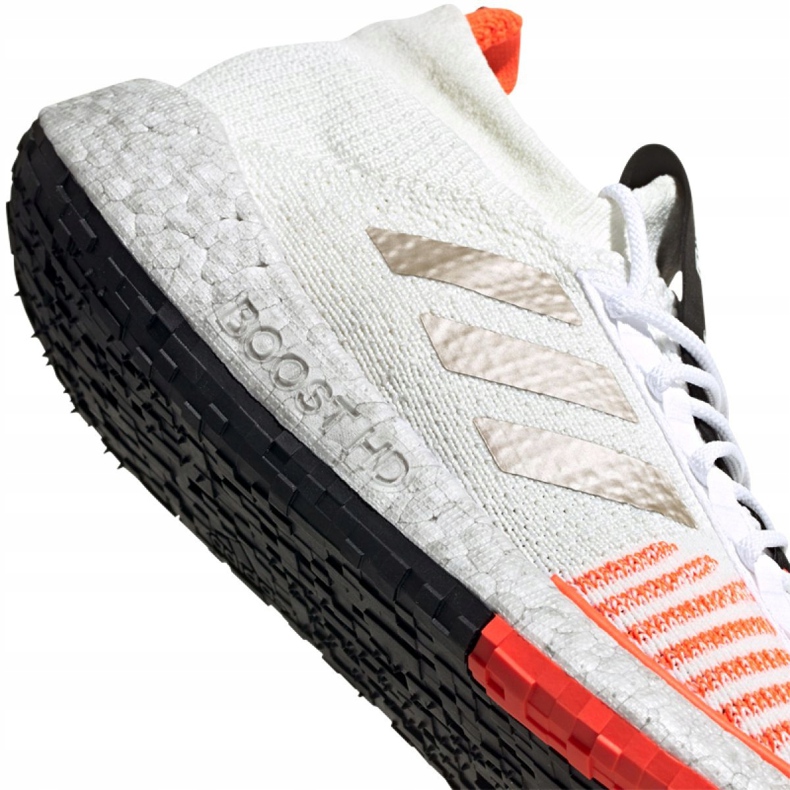 Chaussures Adidas PulseBOOST Hd M EE9564 blanche orange 2
