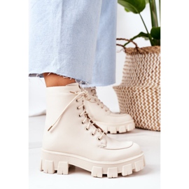 PS1 Bottes chaudes Worker Beżowe World Is Mine beige 4