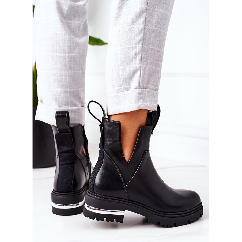 PS1 Bottines noires chaudes Jodhpur boots Rock It le noir 2