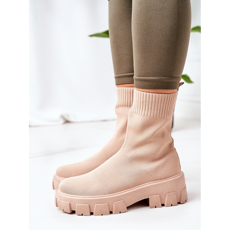 PS1 Ouvriers De Tissu Élastique Sur La Plate-forme Beige Inspiration 1 PS1 Ouvriers De Tissu Élastique Sur La Plate-forme Beige Inspiration 1