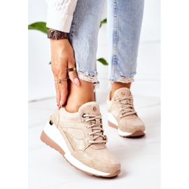 PE1 Baskets Compensées Beige Temida 2
