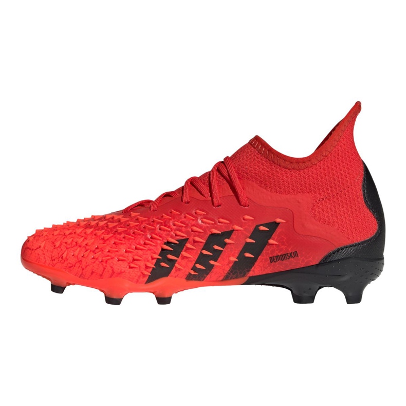 Chaussures de foot Adidas Predator Freak.1 Fg Jr FY6262 rouge oranges et rouges 1